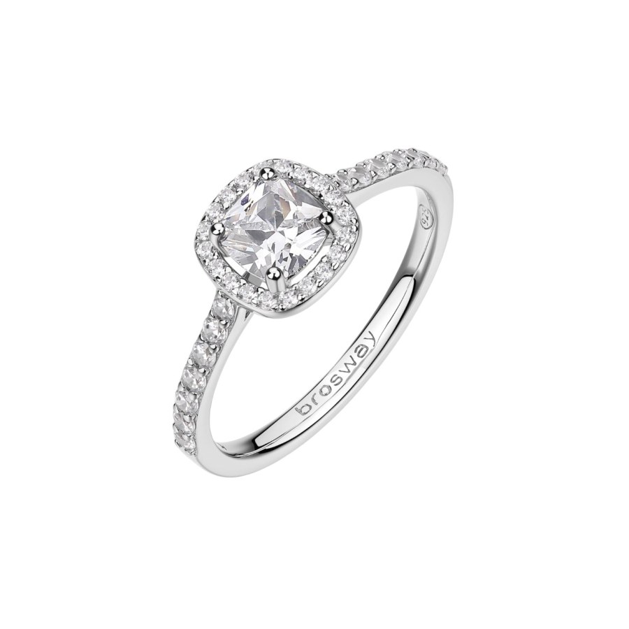 Brosway Elegantní stříbrný prsten Fancy Infinite White FIW162 52 mm Brosway Elegantní stříbrný prsten Fancy Infinite White FIW162 52 mm - Prsteny Prsteny s kamínkem