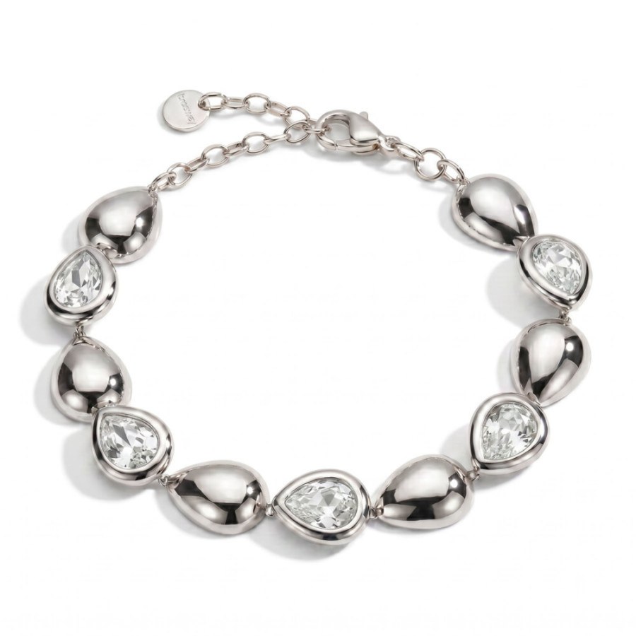 Brosway Fashion ocelový náramek se zirkony Tear Drop Glow BGW11 - Náramky Řetízkové náramky