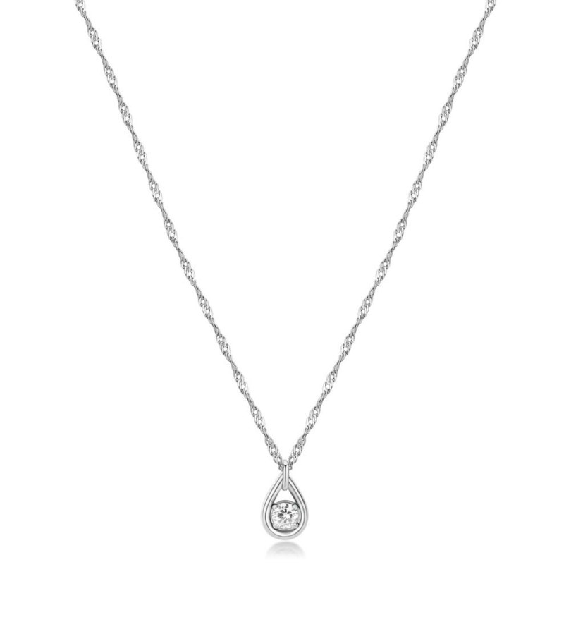 Brosway Krásný ocelový náhrdelník se zirkonem Ribbon BBN29 - Náhrdelníky