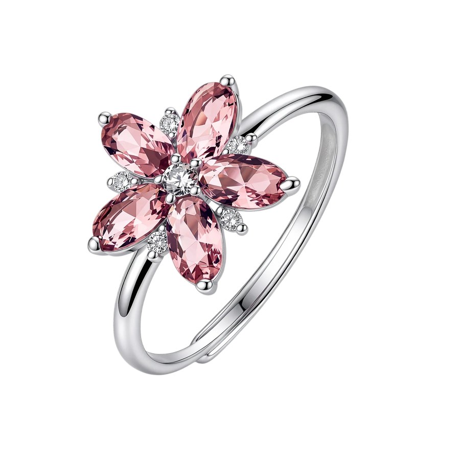 Brosway Květinový nastavitelný prsten Fancy Tender Pink FTP33