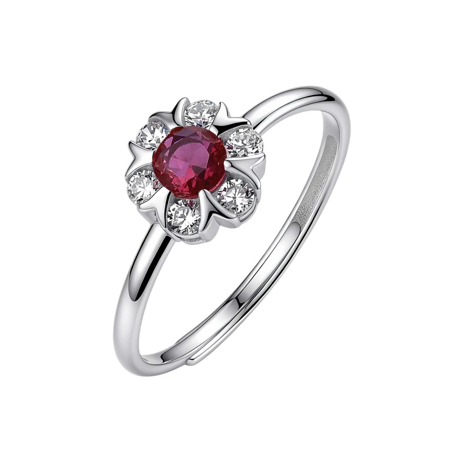 Brosway Nastavitelný stříbrný prsten Fancy Passion Ruby FPR150