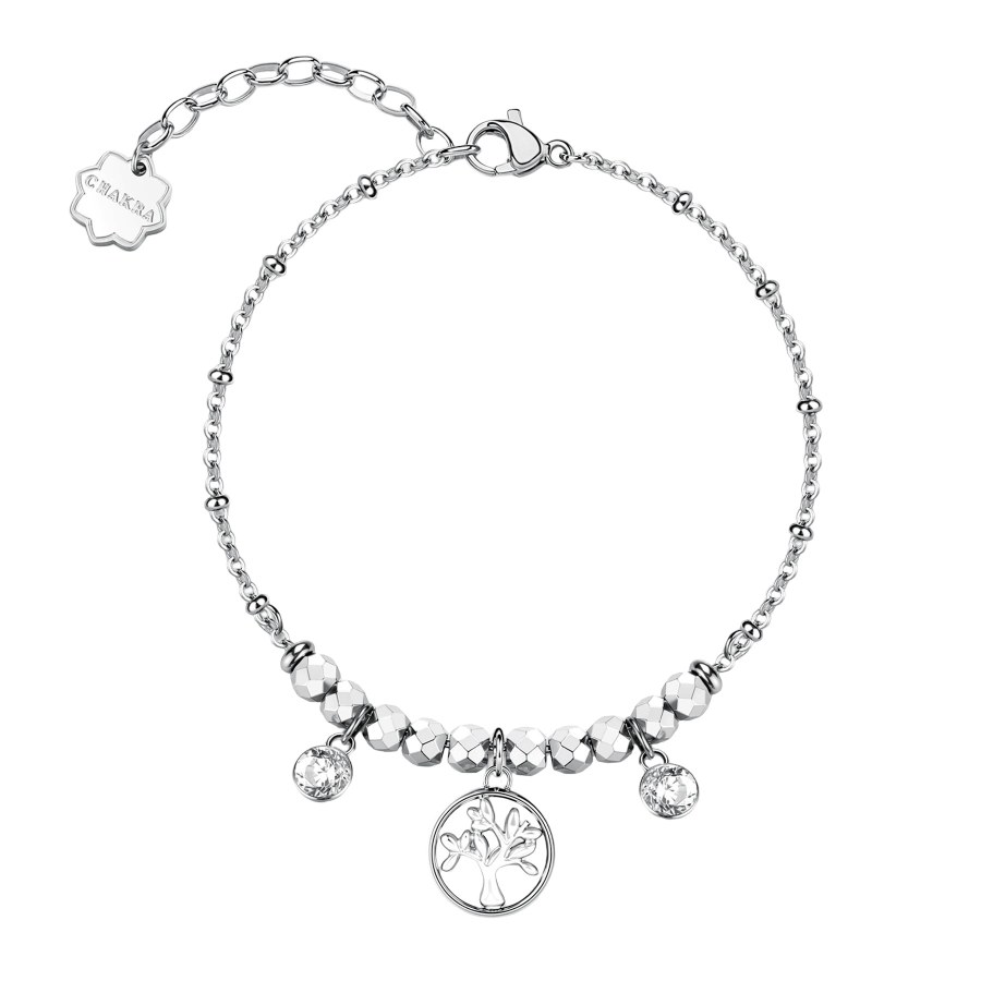 Brosway Ocelový náramek s přívěsky Strom života Chakra BHKB269 Brosway Ocelový náramek s přívěsky Strom života Chakra BHKB269 - Náramky Náramky s přívěsky