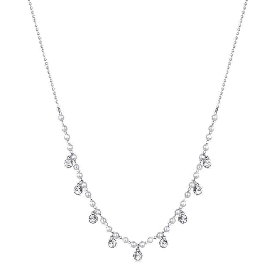 Brosway Okouzlující ocelový náhrdelník s perlami Chant BAH83 - Náhrdelníky