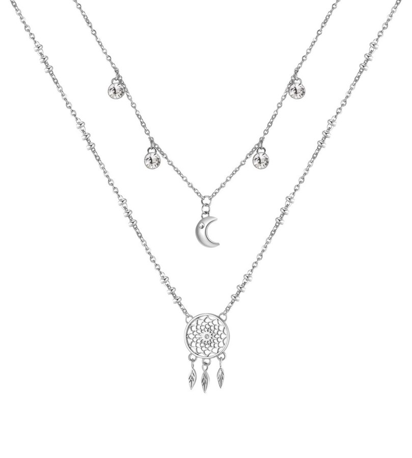 Brosway Okouzlující ocelový náhrdelník Lapač snů Chakra BHKN066 - Náhrdelníky