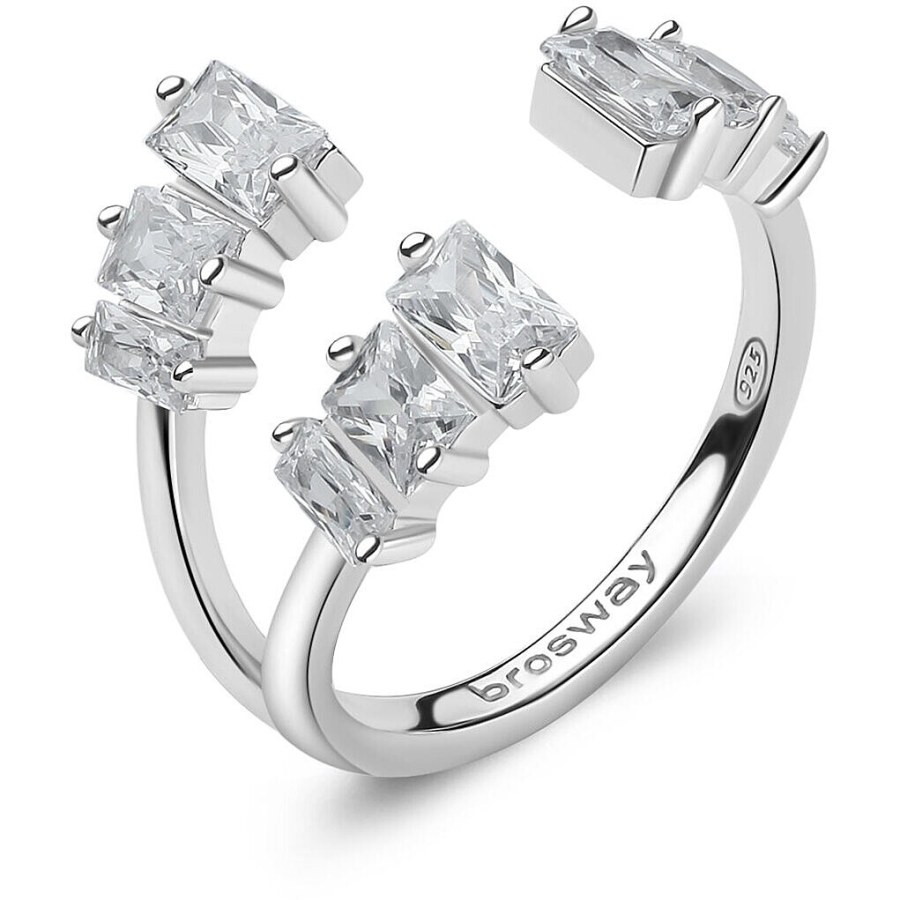 Brosway Okouzlující otevřený prsten Fancy Infinite White FIW20 50 mm - Prsteny Otevřené prsteny