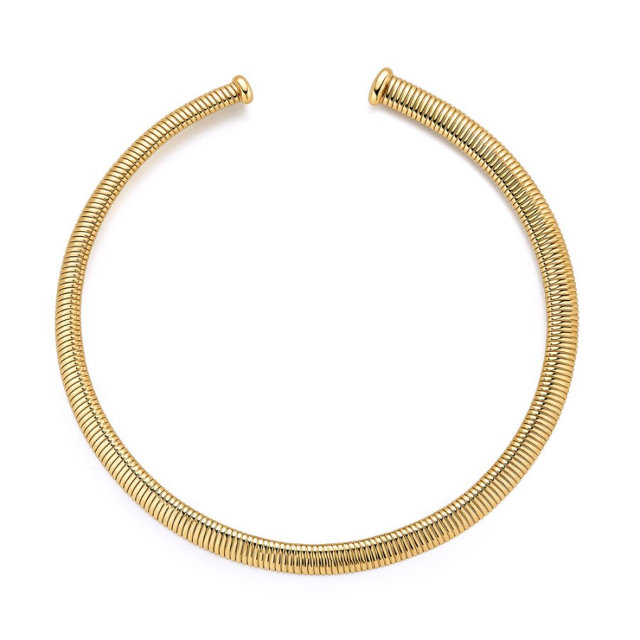 Brosway Pozlacený náhrdelník Choker Weave BWV06