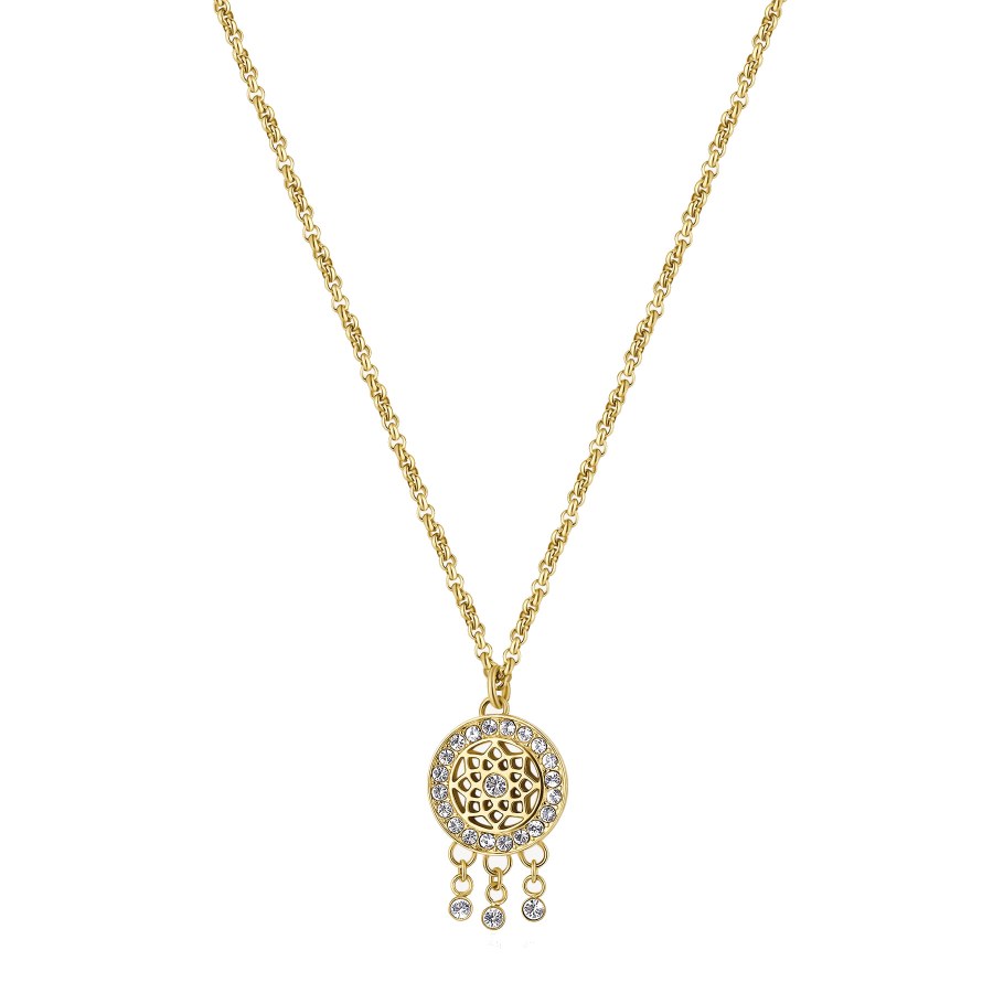 Brosway Pozlacený náhrdelník Lapač snů Chakra BHKN096 - Náhrdelníky