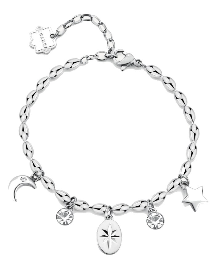 Brosway Půvabný ocelový náramek s přívěsky Chakra BHKB247 Brosway Půvabný ocelový náramek s přívěsky Chakra BHKB247 - Náramky Náramky se symboly