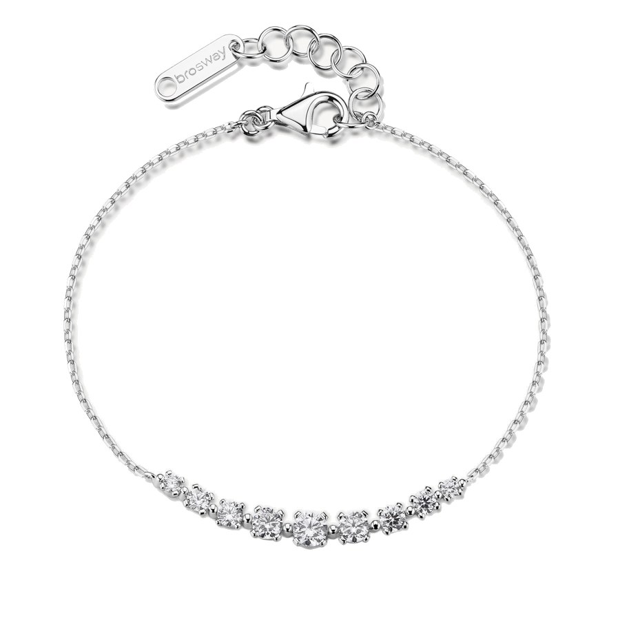 Brosway Půvabný stříbrný náramek s čirými zirkony Infinite White Fancy FIW151 Brosway Půvabný stříbrný náramek s čirými zirkony Infinite White Fancy FIW151 - Náramky Řetízkové náramky