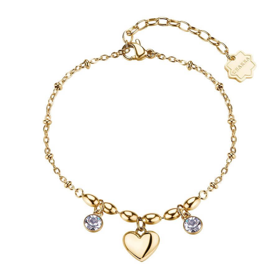 Brosway Romantický pozlacený náramek s přívěsky Chakra BHKB264 Brosway Romantický pozlacený náramek s přívěsky Chakra BHKB264 - Náramky Náramky se symboly