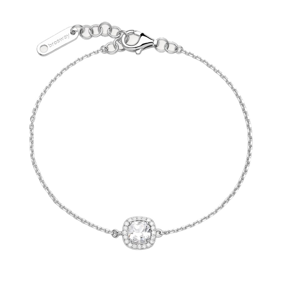 Brosway Slušivý stříbrný náramek s kubickými zirkony Fancy Infinite White FIW158 Brosway Slušivý stříbrný náramek s kubickými zirkony Fancy Infinite White FIW158 - Náramky Řetízkové náramky