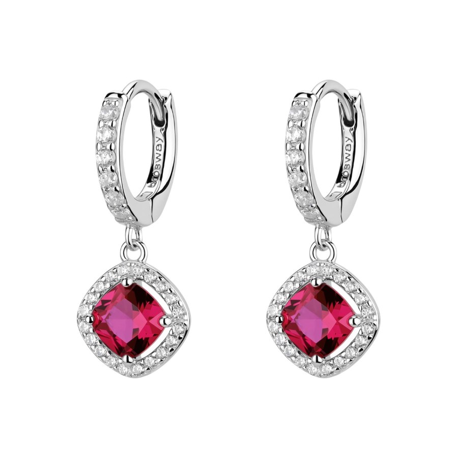 Brosway Stříbrné kruhové náušnice s kubickými zirkony Fancy Passion Ruby FPR135 Brosway Stříbrné kruhové náušnice s kubickými zirkony Fancy Passion Ruby FPR135 - Náušnice Visací náušnice