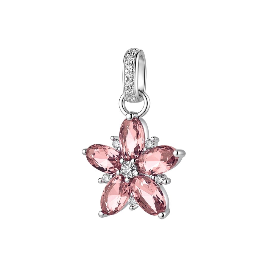 Brosway Stříbrný květinový přívěsek Fancy Tender Pink FTP34