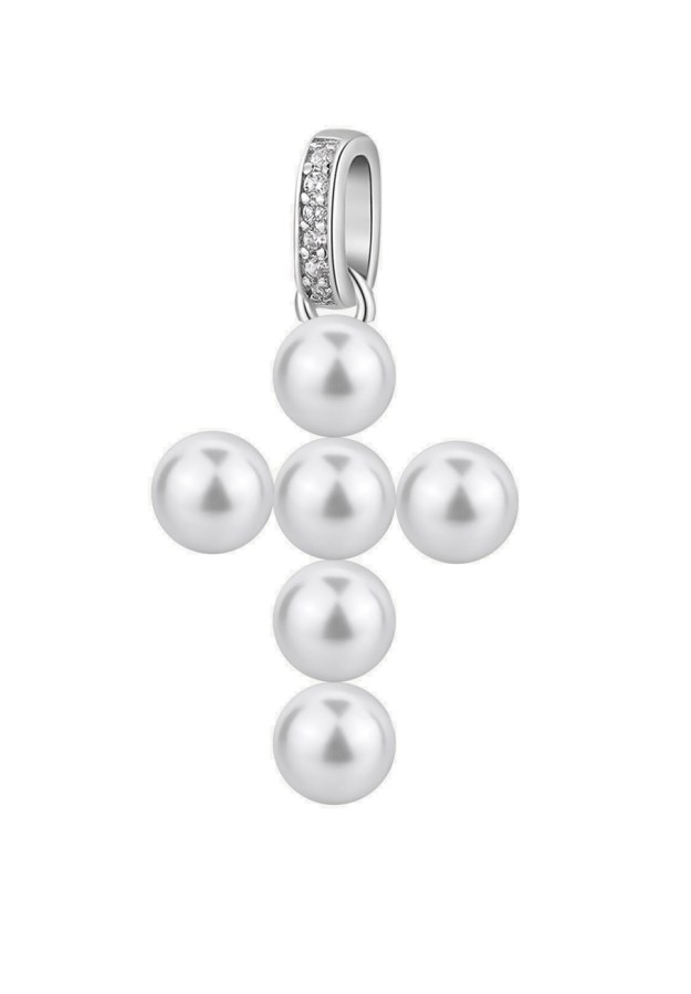 Brosway Půvabný stříbrný přívěsek Křížek Fancy Infinite White FIW134 Brosway Půvabný stříbrný přívěsek Křížek Fancy Infinite White FIW134 - Přívěsky a korálky