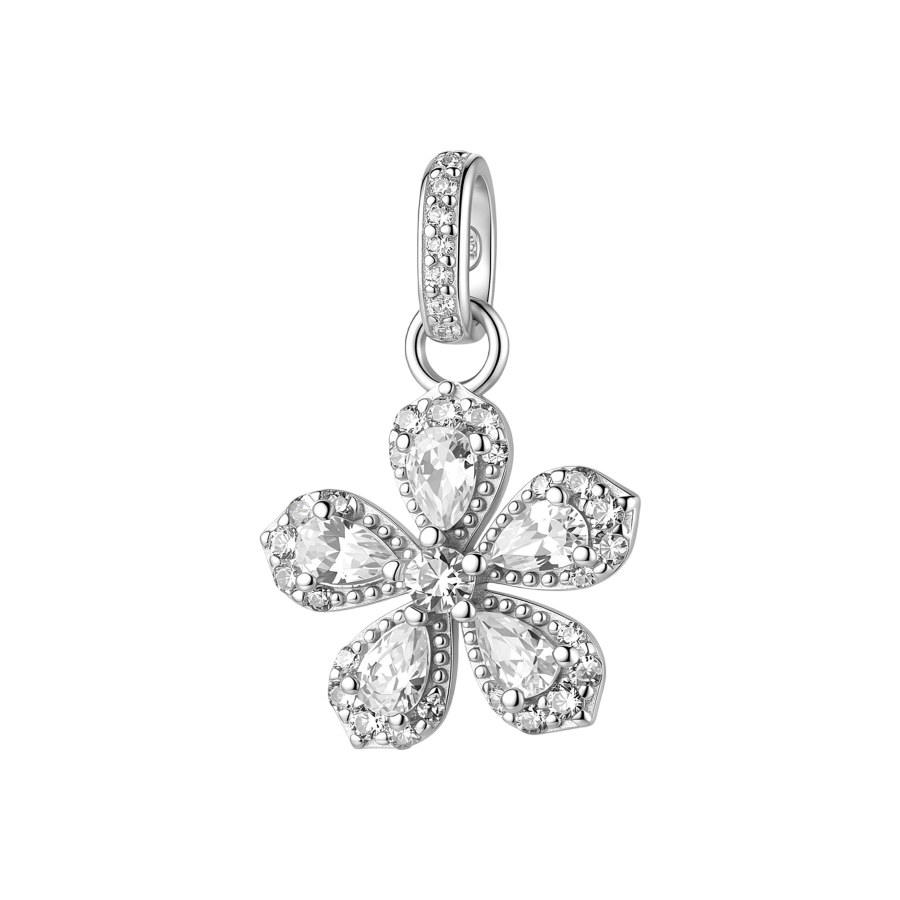 Brosway Stříbrný přívěsek Květina Fancy Infinite White FIW198