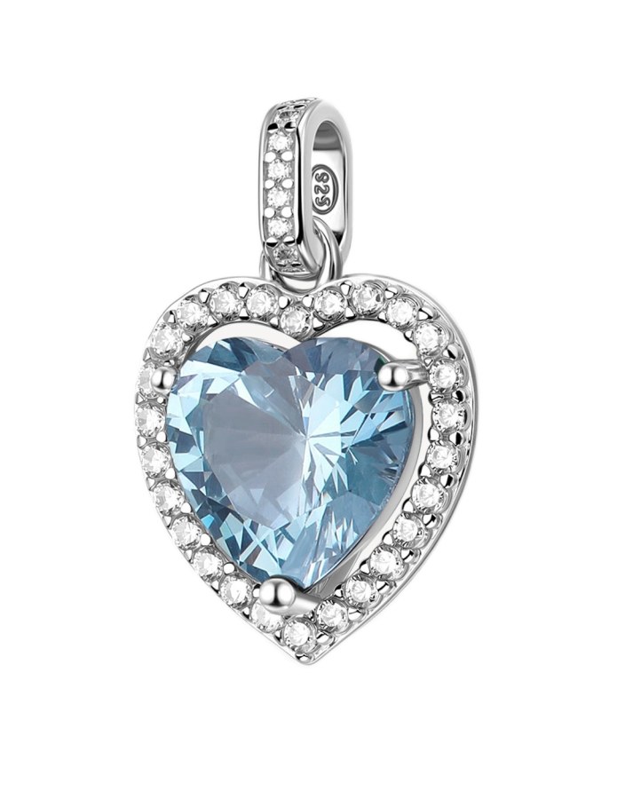 Brosway Stříbrný srdíčkový přívěsek Fancy Cloud Light Blue FCL125 - Přívěsky Přívěsky na řetízky