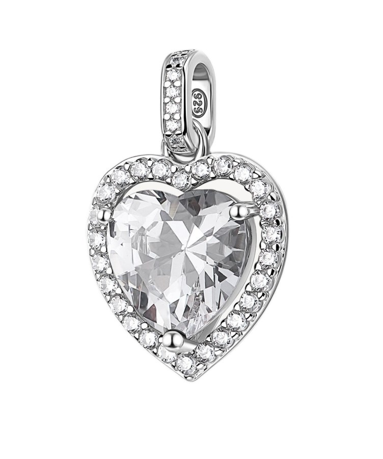 Brosway Stříbrný srdíčkový přívěsek Fancy Infinite White FIW163 - Přívěsky Přívěsky na řetízky