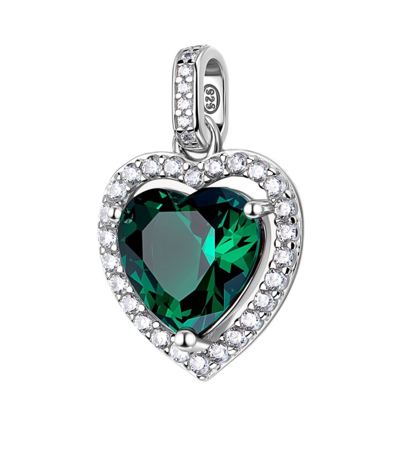Brosway Stříbrný srdíčkový přívěsek Fancy Life Green FLG144 - Přívěsky Přívěsky na řetízky