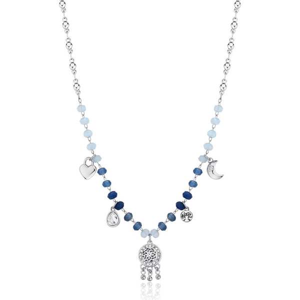 Brosway Trendy ocelový náhrdelník s korálky a přívěsky Chakra BHKN082 - Náhrdelníky