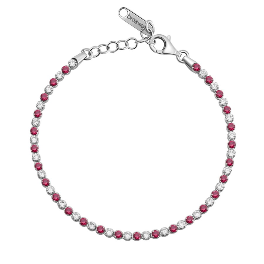Brosway Úchvatný tenisový náramek s kubickými zirkony Fancy Passion Ruby FPR130 Brosway Úchvatný tenisový náramek s kubickými zirkony Fancy Passion Ruby FPR130 - Náramky Řetízkové náramky