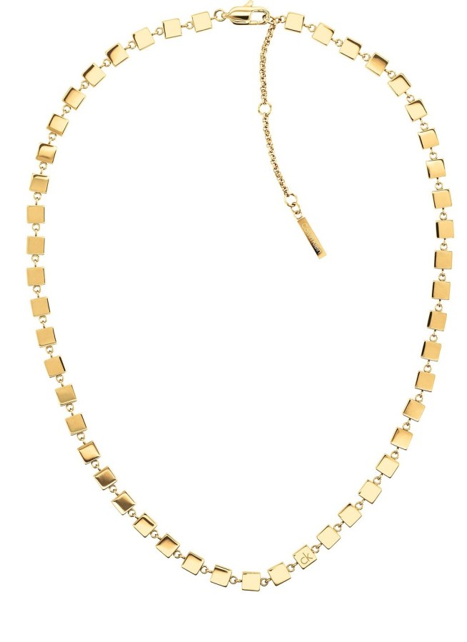 Calvin Klein Dámský pozlacený náhrdelník Geometric 35000846