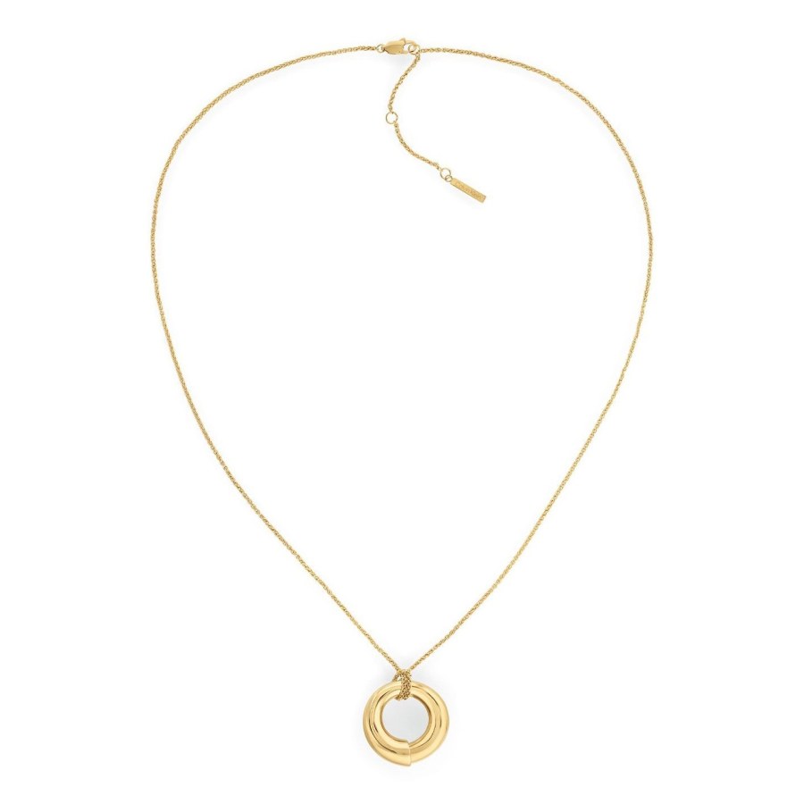 Calvin Klein Designový pozlacený náhrdelník pro ženy Spiral 35000761 Calvin Klein Designový pozlacený náhrdelník pro ženy Spiral 35000761 - Náhrdelníky