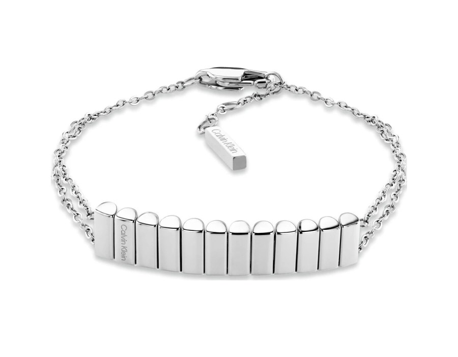 Calvin Klein Dvojitý dámský náramek z&nbsp;oceli Modern Repetition 35000941 - Náramky Řetízkové náramky