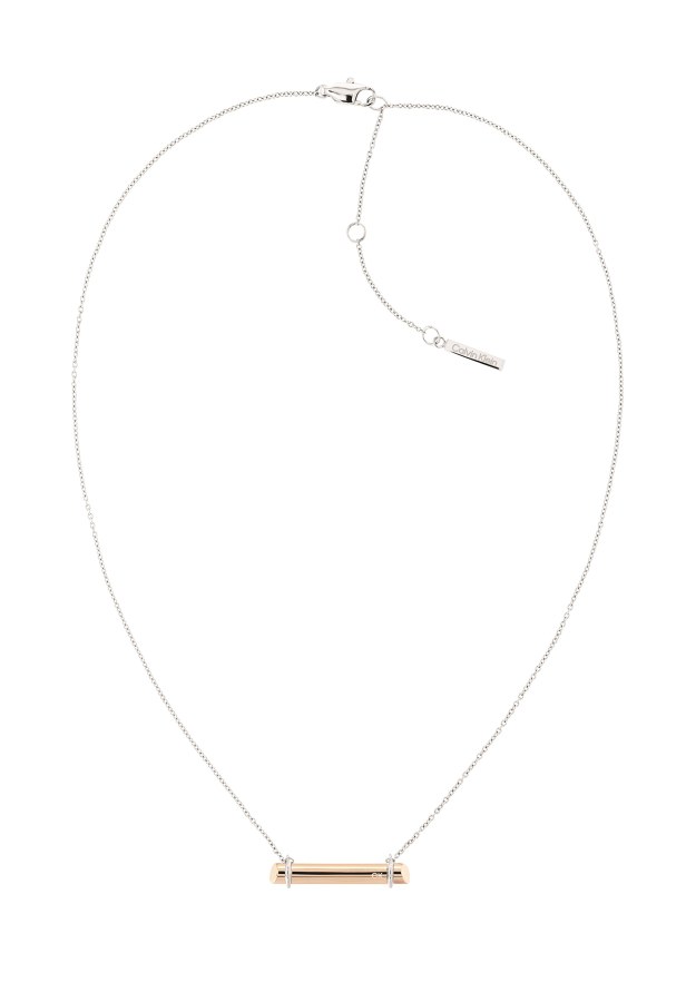 Calvin Klein Elegantní bicolor náhrdelník Elongated Linear 35000014 - Náhrdelníky