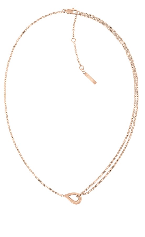 Calvin Klein Elegantní bronzový náhrdelník Sculptured Drops 35000082 - Náhrdelníky