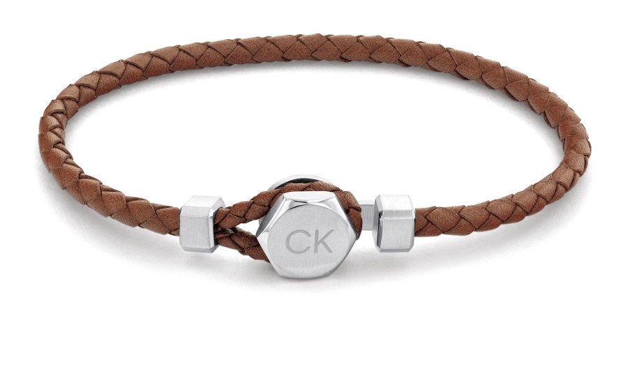 Calvin Klein Elegantní kožený náramek Latch 35000261 - Náramky Kožené náramky