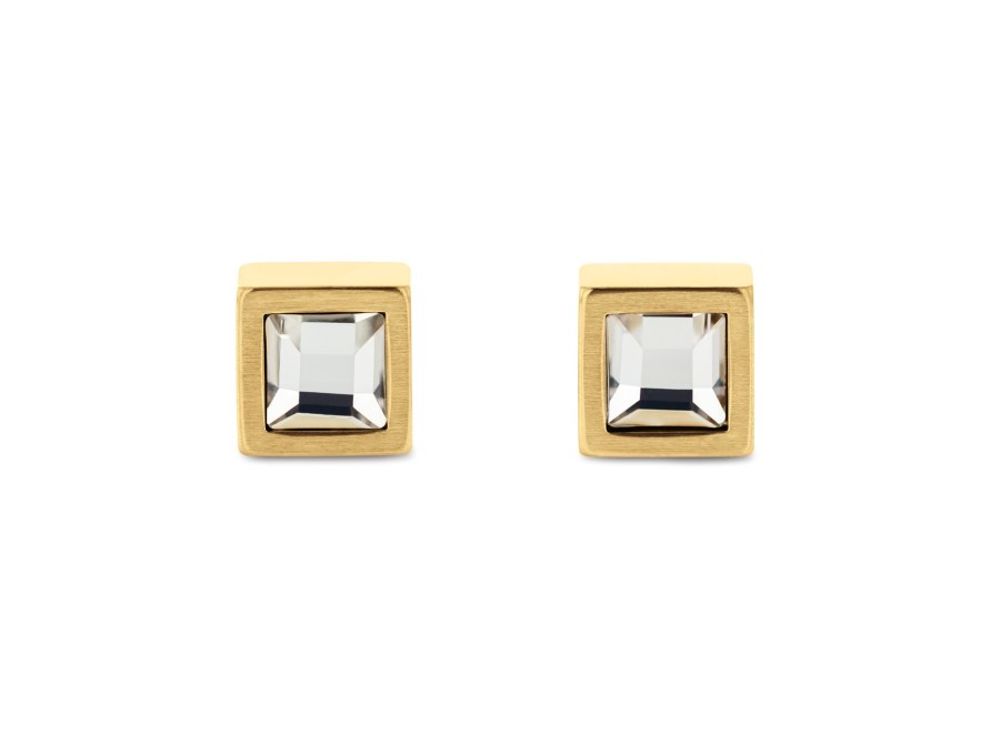 Calvin Klein Elegantní pozlacené náušnice Essential Links 35100076