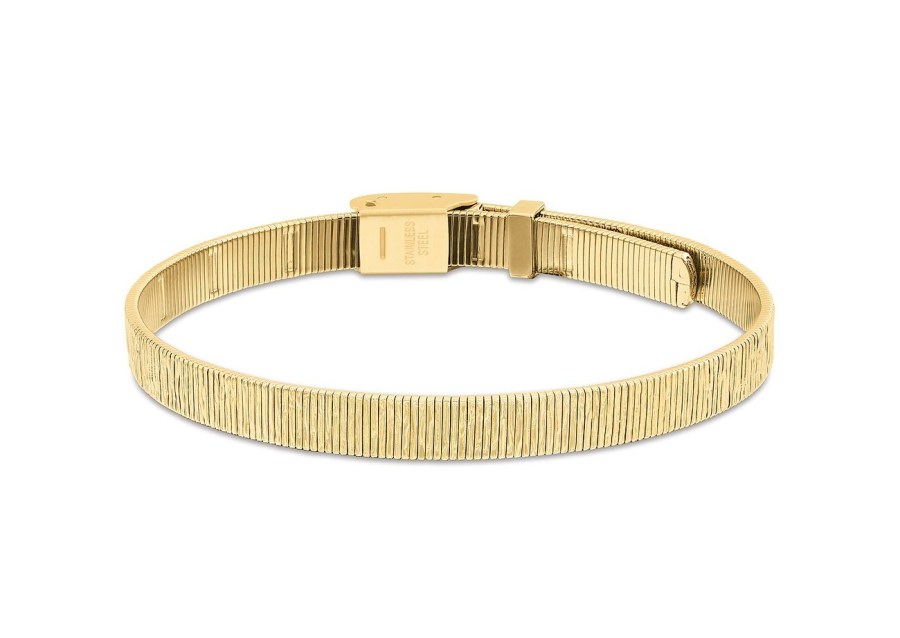 Calvin Klein Elegantní pozlacený náramek z oceli Mesh 35001008