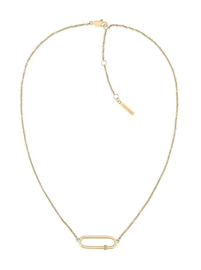 Calvin Klein Jemný pozlacený náhrdelník s krystaly 35000186 - Náhrdelníky