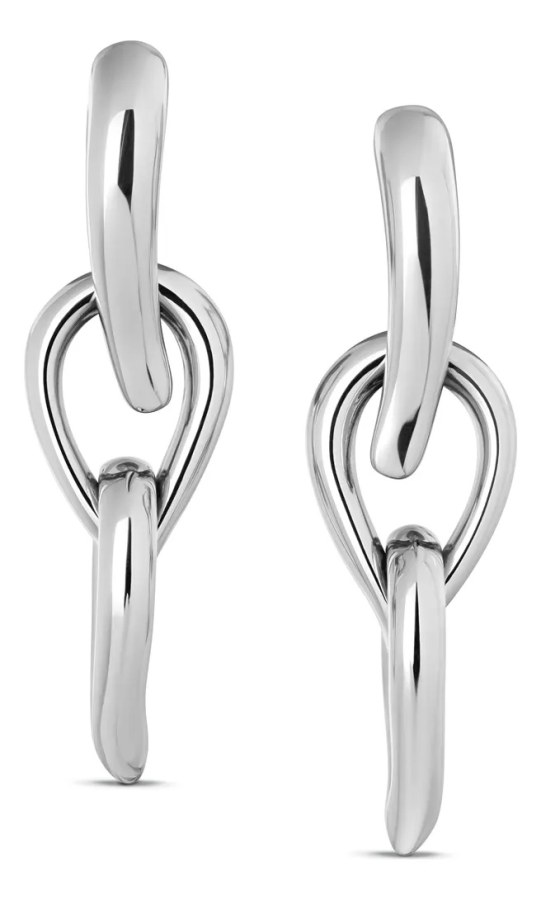 Calvin Klein Luxusní ocelové náušnice 2v1 Sculptured Drops 35000916