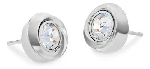Calvin Klein Luxusní ocelové náušnice s krystaly Twisted Bezel Solitaire 35000771 Calvin Klein Luxusní ocelové náušnice s krystaly Twisted Bezel Solitaire 35000771 - Náušnice Pecky
