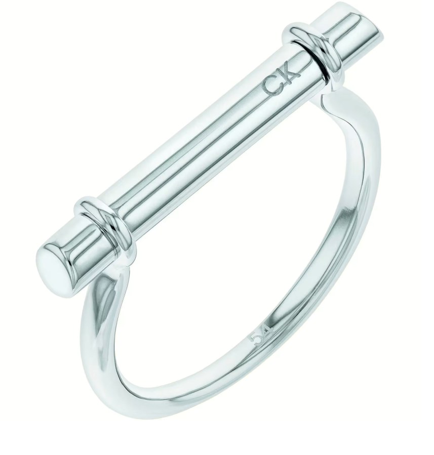 Calvin Klein Minimalistický ocelový prsten Elongated Linear 35000022 56 mm - Prsteny Prsteny bez kamínku