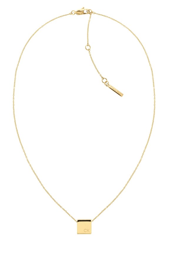 Calvin Klein Moderní pozlacený náhrdelník Geometric 35000248 - Náhrdelníky