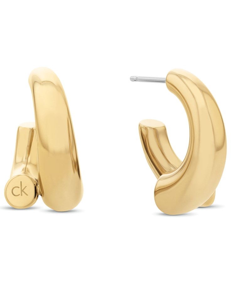 Calvin Klein Moderní kruhové náušnice z oceli Spiral 35000765 Calvin Klein Moderní kruhové náušnice z oceli Spiral 35000765 - Náušnice Kruhy