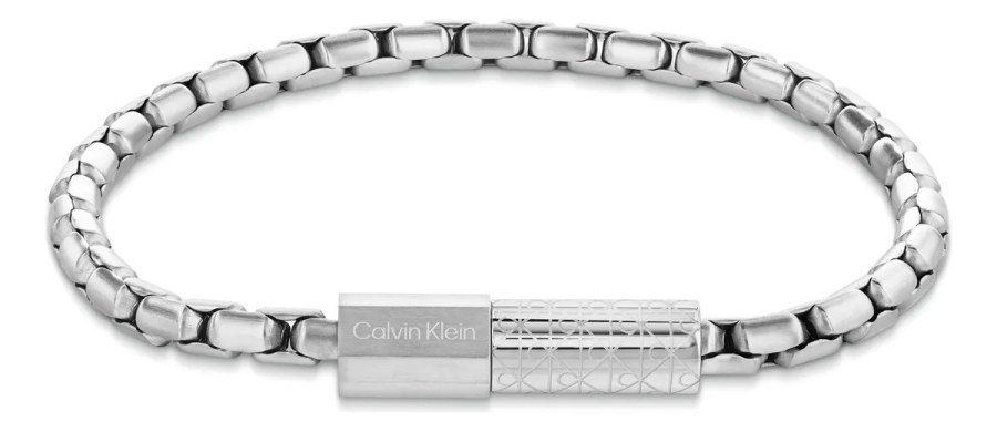 Calvin Klein Pánský náramek z oceli Contoured Barrel 35100094