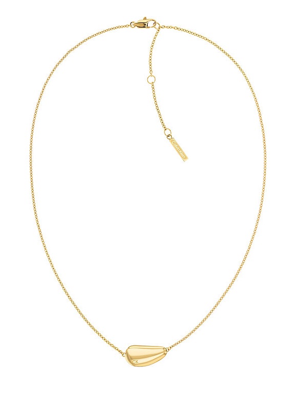 Calvin Klein Pozlacený náhrdelník pro ženy Elongated Drops 35000601 - Náhrdelníky