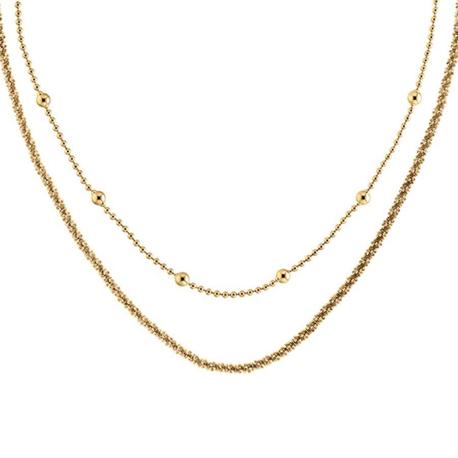 Calvin Klein Sada pozlacených náhrdelníků CK Layered 35000950 - Náhrdelníky