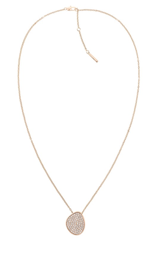 Calvin Klein Slušivý bronzový náhrdelník s krystaly Fascinate 35000332 - Náhrdelníky