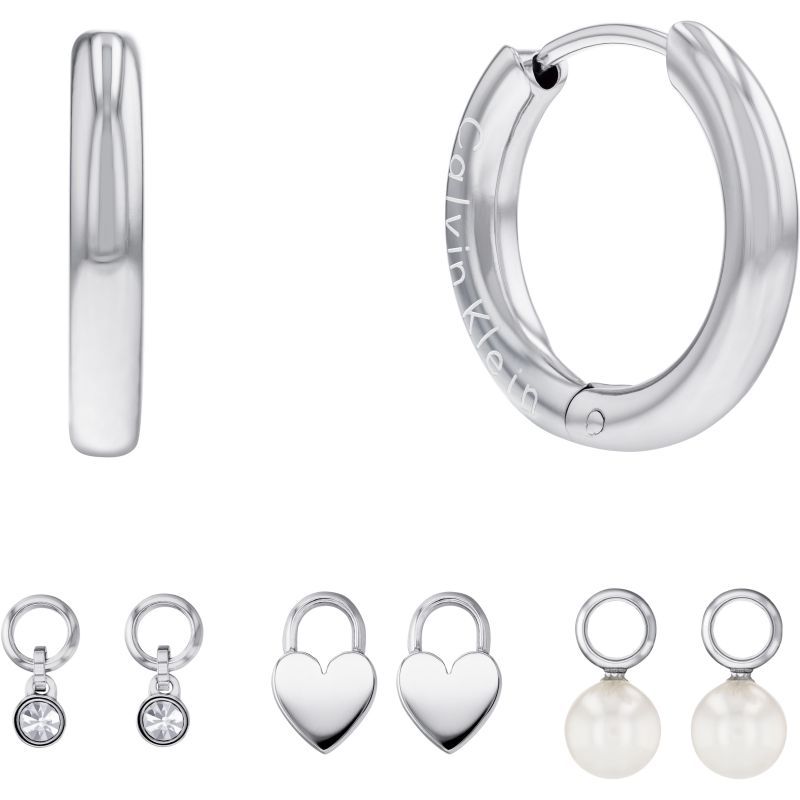 Calvin Klein Slušivý set ocelových šperků 35700001 (náušnice, přívěsky) - Sety šperků Soupravy šperků