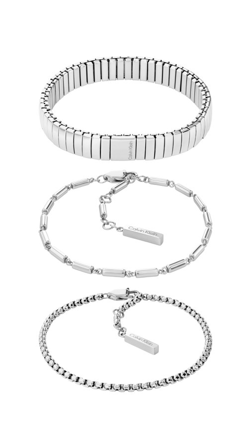 Calvin Klein Souprava ocelový náramků CK Stacked 35000837 Calvin Klein Souprava ocelový náramků CK Stacked 35000837 - Náramky Řetízkové náramky