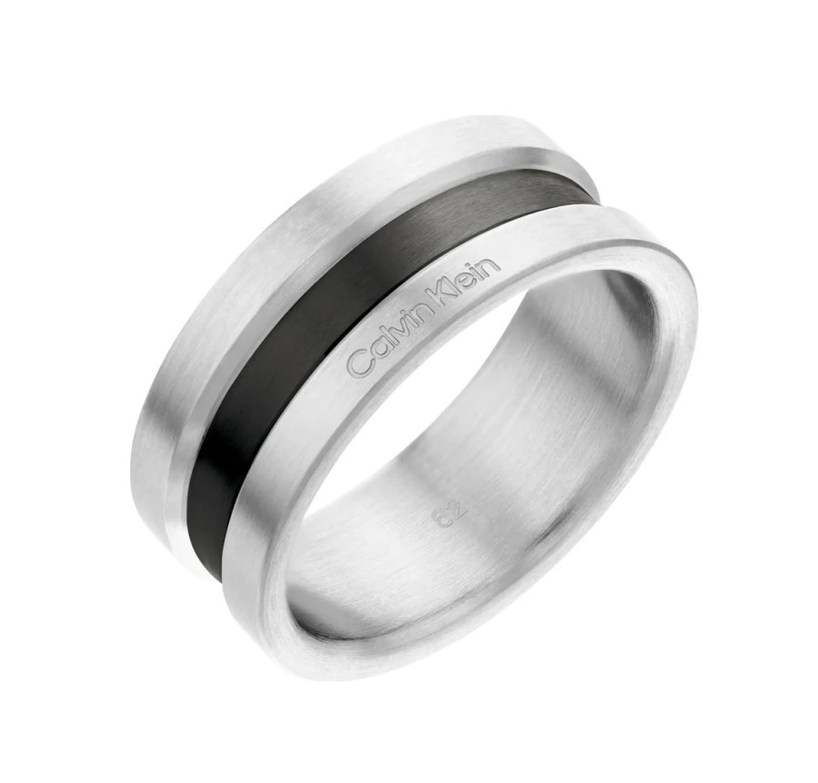 Calvin Klein Stylový pánský prsten z oceli Captured Mesh 35000061 60 mm - Prsteny Prsteny bez kamínku