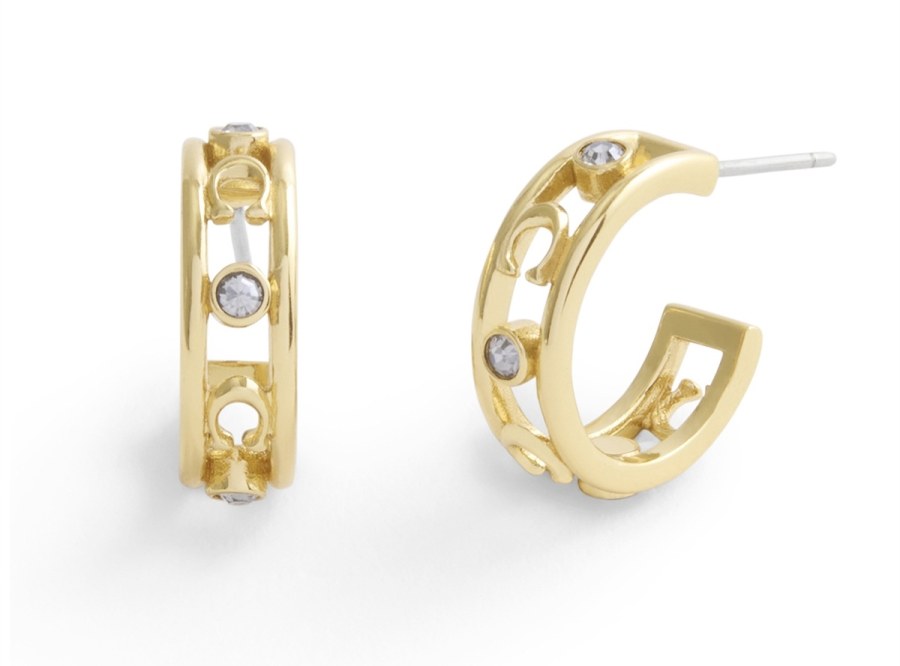 Coach Fashion půlkruhové náušnice pro ženy 37506215GLD710