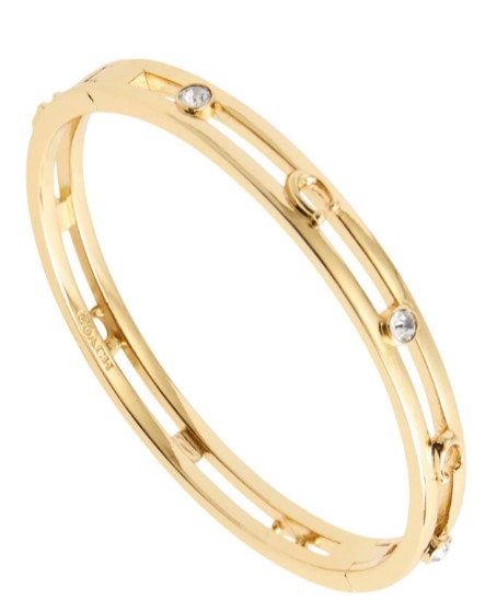 Coach Pevný pozlacený náramek pro ženy 37506208GLD710 - Náramky Pevné náramky