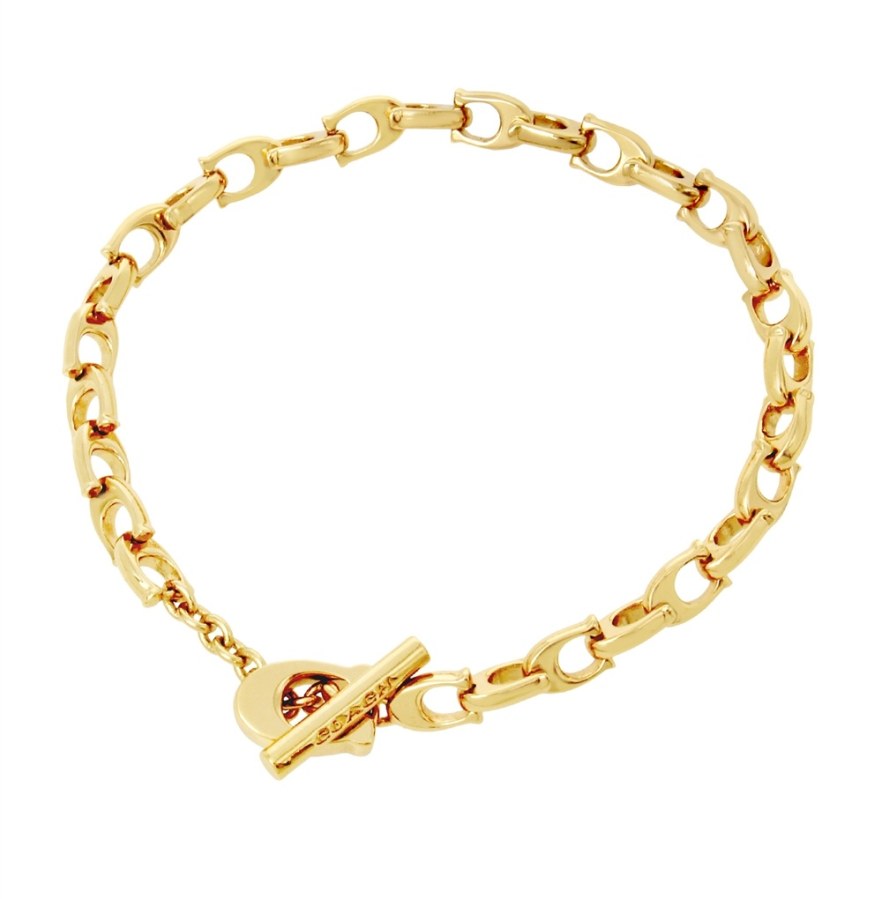 Coach Módní pozlacený náramek pro ženy 37376745GLD710 - Náramky Řetízkové náramky