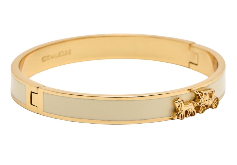 Coach Luxusní pozlacený pevný náramek pro ženy 37335755GLD100 - Náramky Pevné náramky