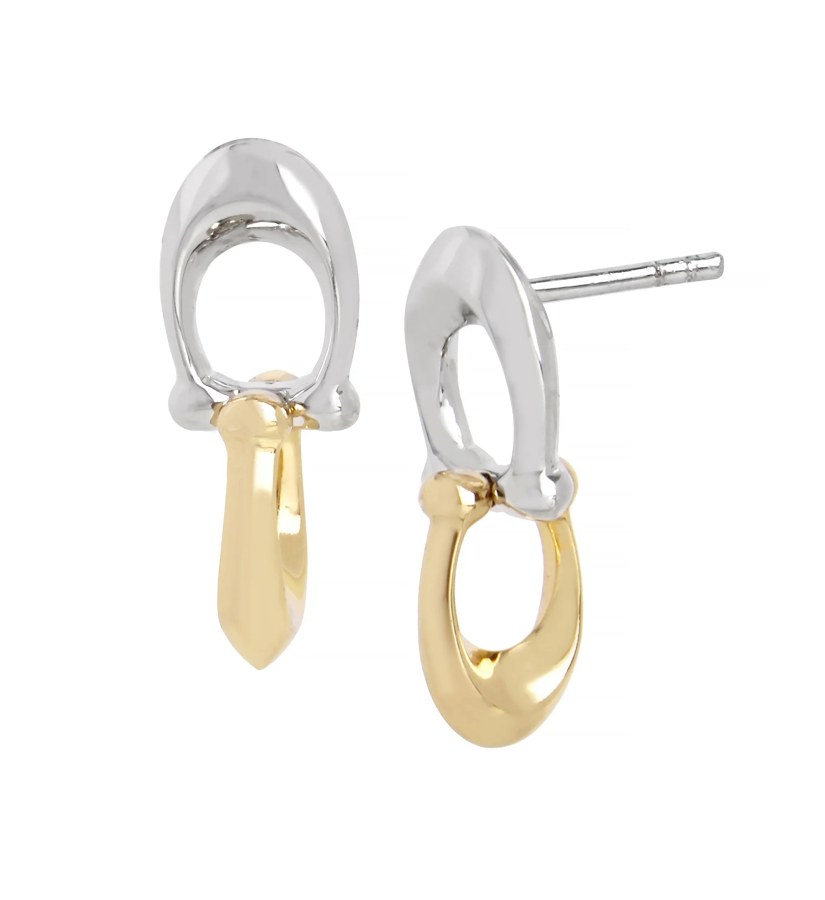 Coach Visací bicolor náušnice z&nbsp;mosazi 37351443TWO974 - Náušnice Visací náušnice